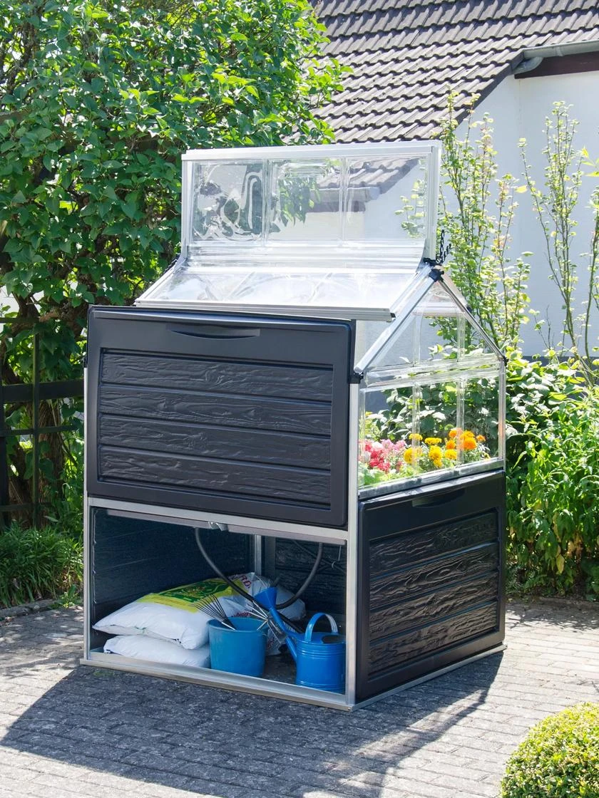 Canopia® By Palram Plant Inn™ Raised Bed Greenhouse, 4' X 4' 1 Canopia® By Palram Plant Inn™ Raised Bed Greenhouse, 4' X 4'