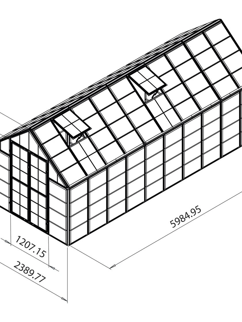 Canopia® By Palram Harmony™ Snap & Grow Greenhouse, 8' 17 Canopia® By Palram Harmony™ Snap & Grow Greenhouse, 8' - Image 17