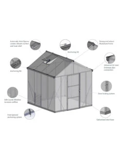 Canopia® By Palram Glory™ Greenhouse, 8' -Garden Care Sale 8591547 17v