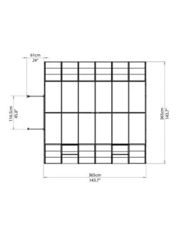 Canopia® By Palram Americana™ Greenhouse, 12' X 12' -Garden Care Sale 8595693 16v scaled