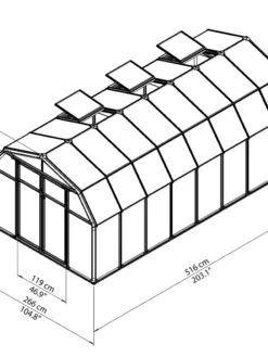 Canopia® By Palram Hobby Gardener Greenhouse, 8' -Garden Care Sale 8599333 04V tif