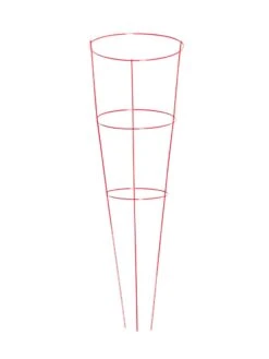 Heavy-Duty Plant Supports 42", Set Of 5 -Garden Care Sale 8600029 02v heavy duty colorful plant supports 42 inch red