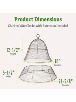 Chicken Wire Cloche With Extension -Garden Care Sale 8600116 1